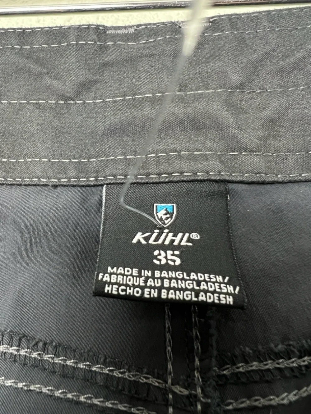 Kuhl Cargo Utility Hiking Shorts Mens 35 Gray Outdoors Longer Length